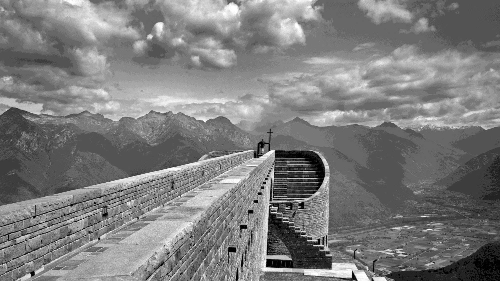 Cappella di Santa Maria degli Angeli, Monte Tamaro, Svizzera, 1990-1996, Mario Botta