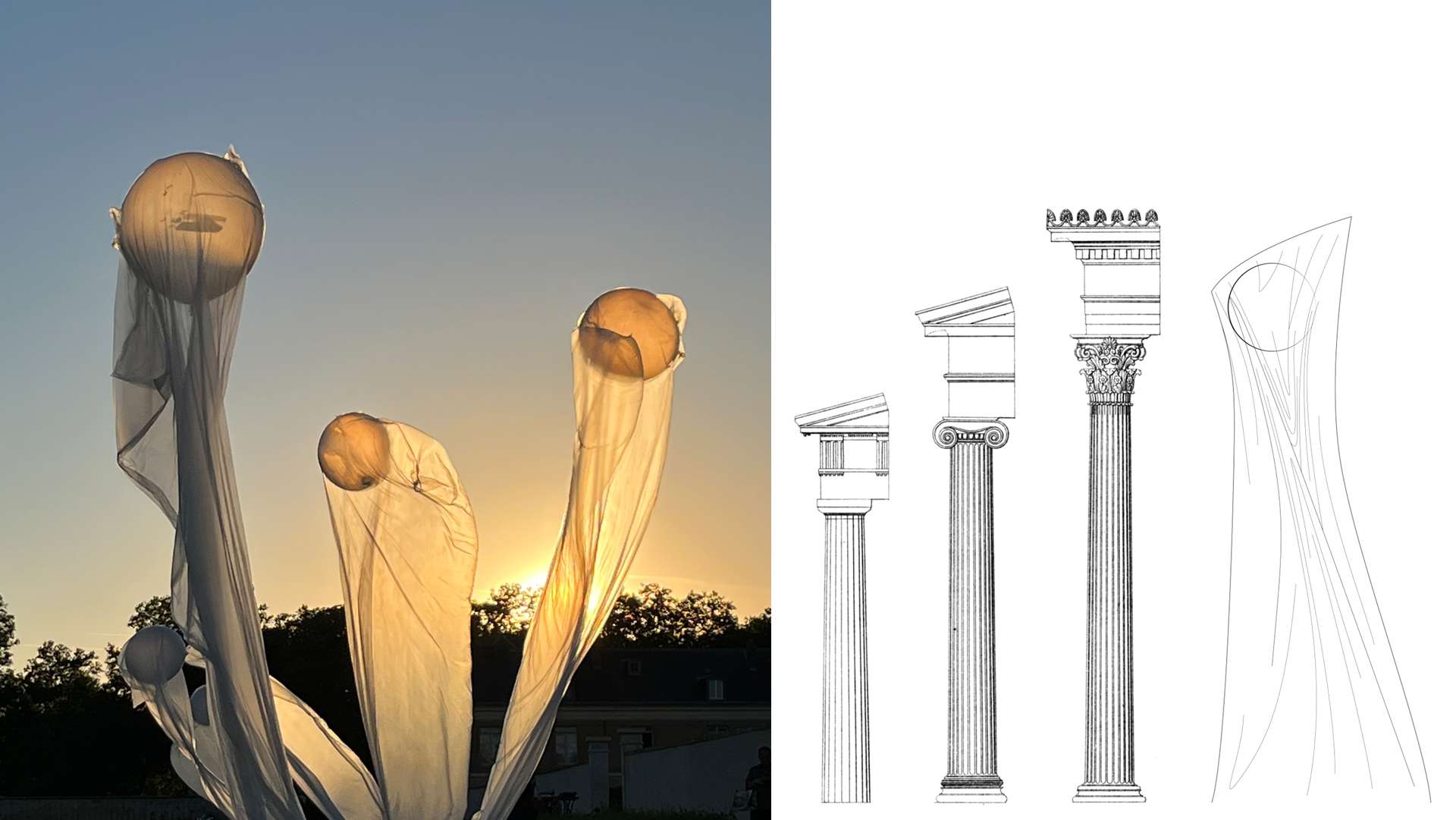 Postcards to Versailles - Dancing Columns